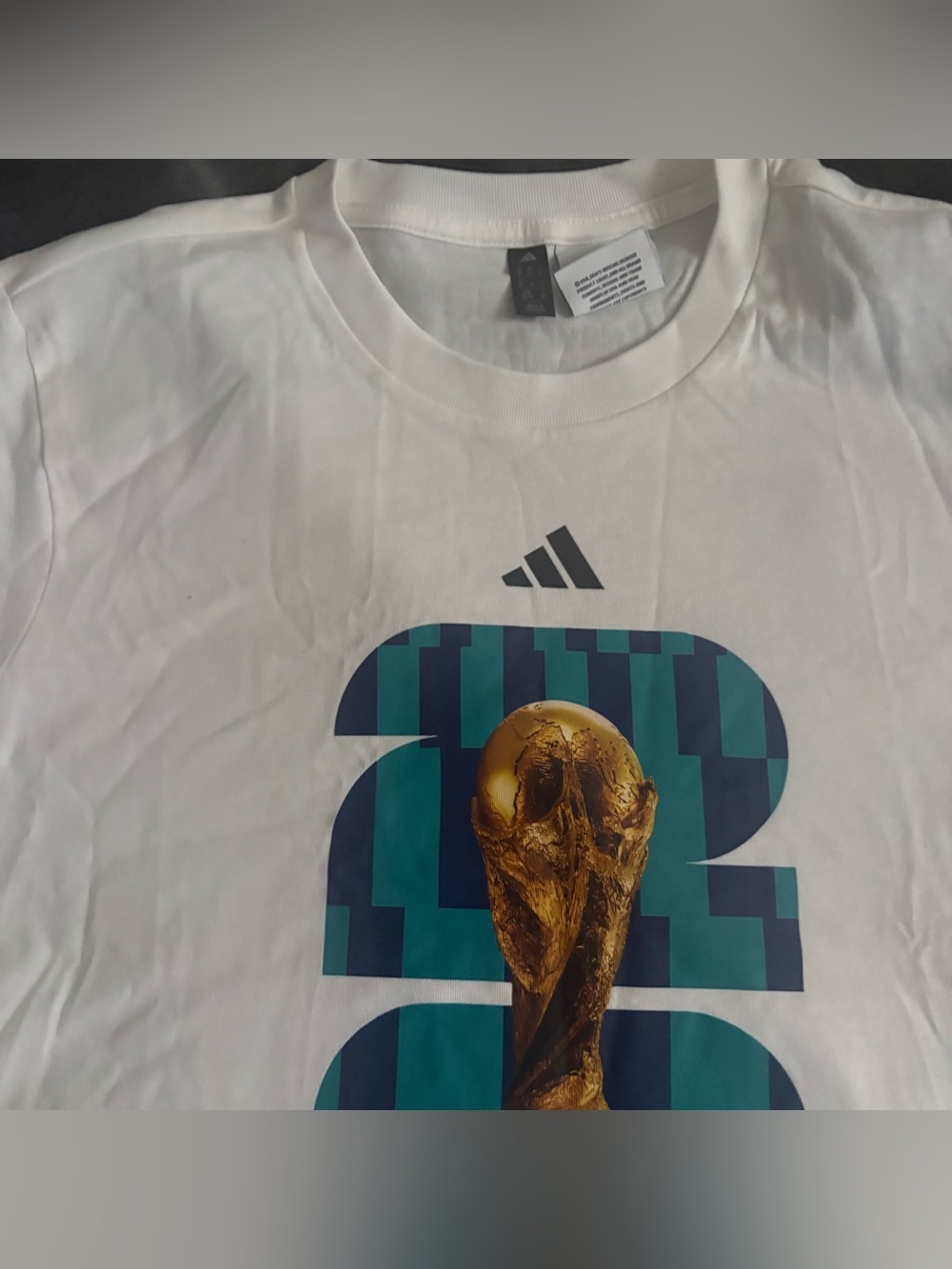 adidas White FIFA New York New Jersey Graphic Tee - Picture 3 of 3
